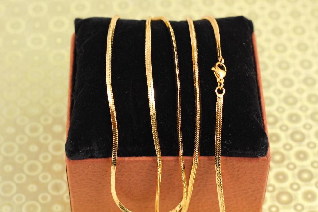 Цепь Xuping Jewelry треугольный жгут 60 см 2,5 мм Золотистый