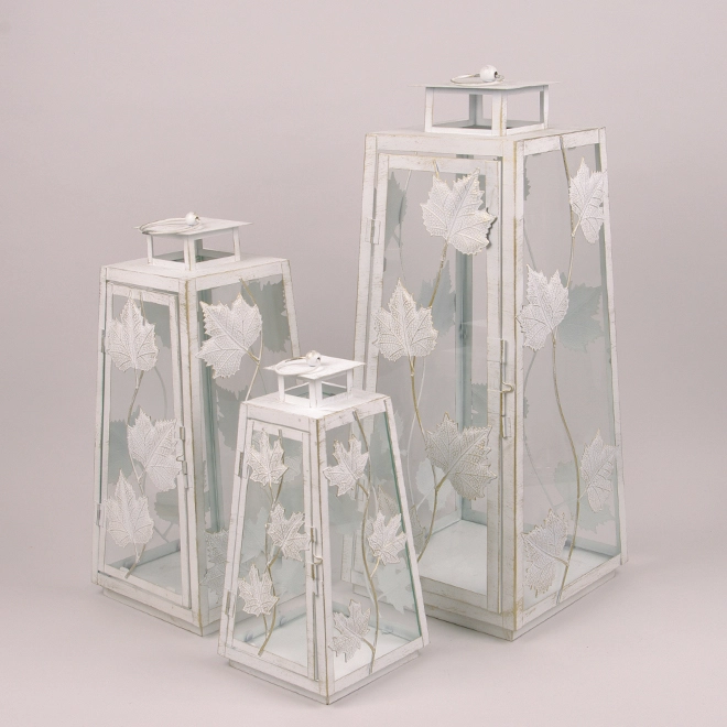 Комплект металлических фонарей WJ2182-S-M-L 3 шт. Белый/Золотой (36854) - фото 1 Комплект металлических фонарей WJ2182-S-M-L 3 шт. Белый/Золотой (36854) - фото 1