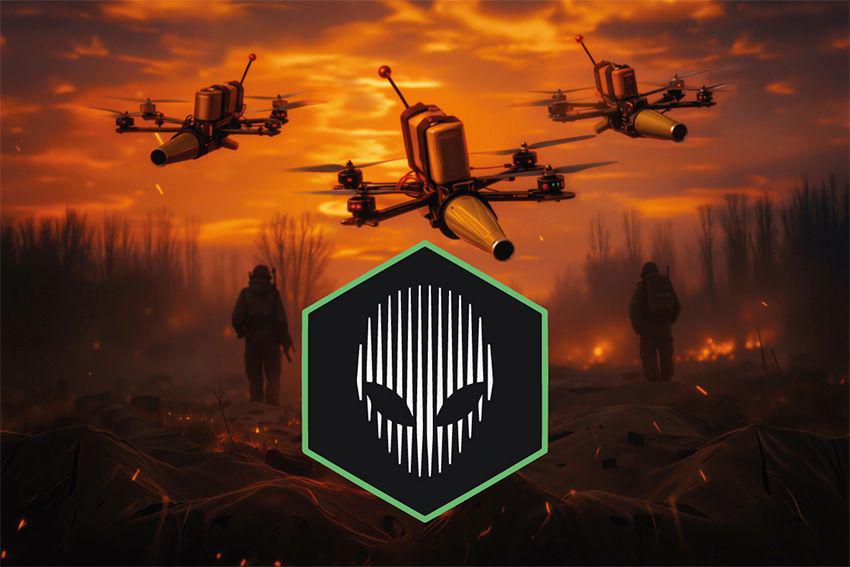 Флаг 412 ОБрБпС NEMESIS ЗСУ FPV флагжная сетка 105х70 см (16961)