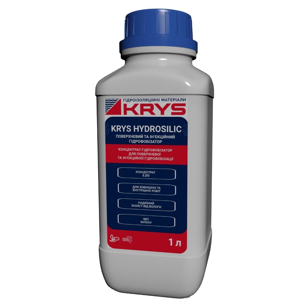 Гідрофобізатор KRYS HYDROSILIC концентрат 1 л (16175)