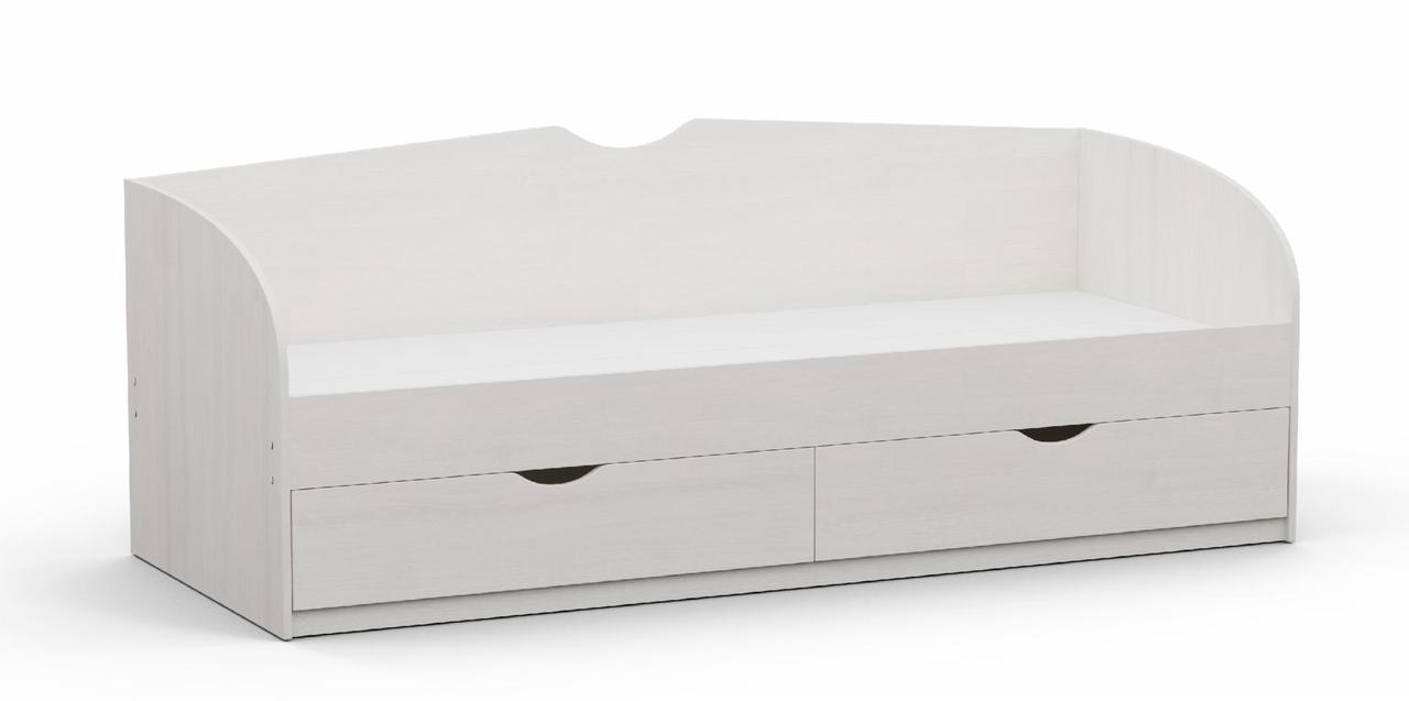 Ліжко односпальне Kontinent L-6 із шухлядами 80х200 см Дуб Шамоні Світлий (86201763) - фото 1 Ліжко односпальне Kontinent L-6 із шухлядами 80х200 см Дуб Шамоні Світлий (86201763) - фото 1