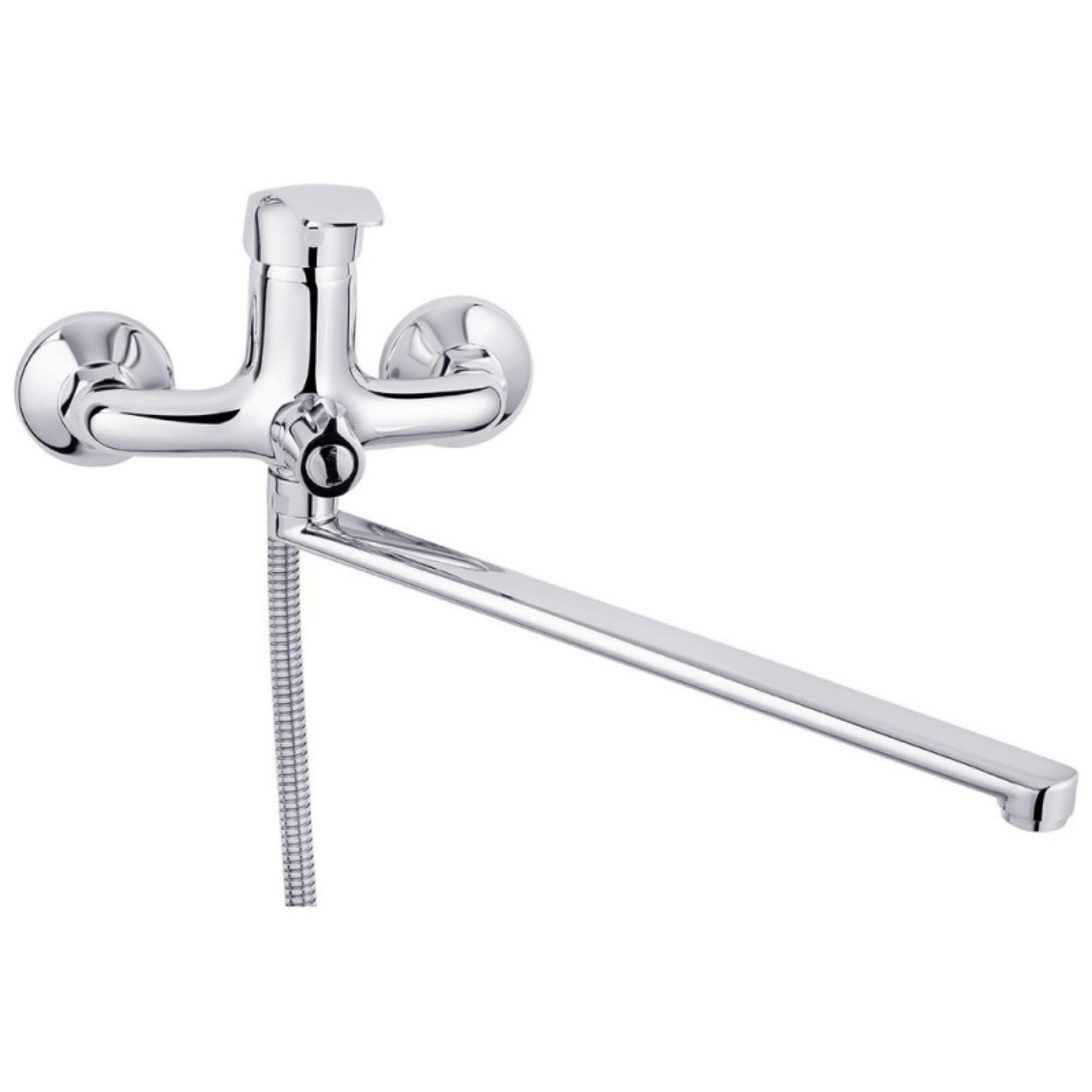 Смеситель для ванны Kroner KRP Konstante C072 однорычажный с ручной лейкой Хром (CV023593)