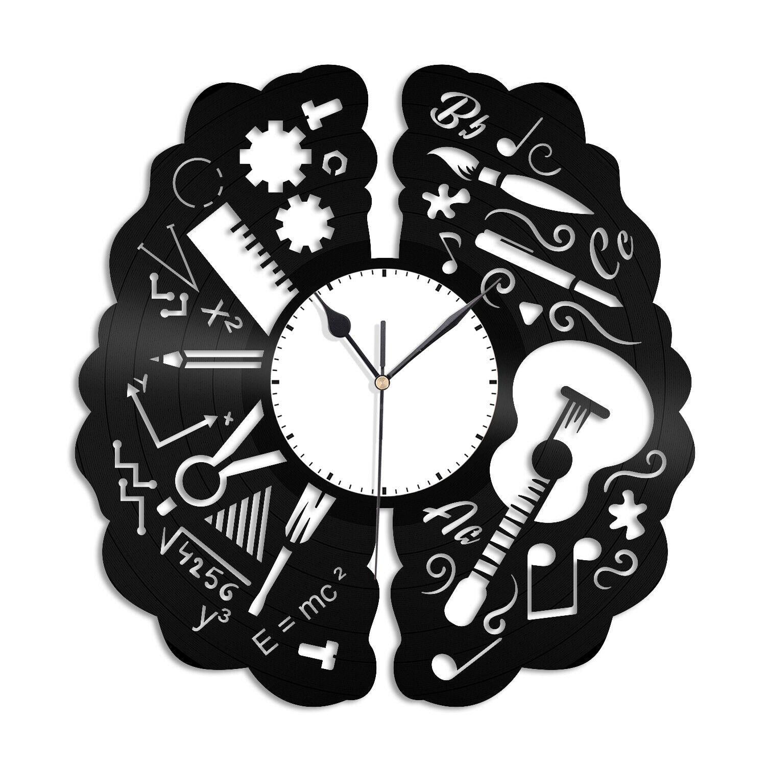 Часы настенные Мозг 1735 из виниловой пластинки