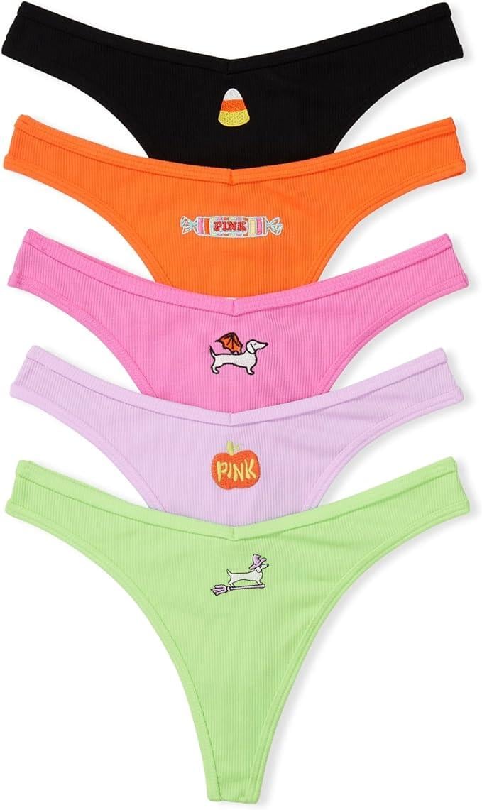 Набор трусиков Victoria's Secret Cotton Thong Panty 5 шт. S (2119241961)
