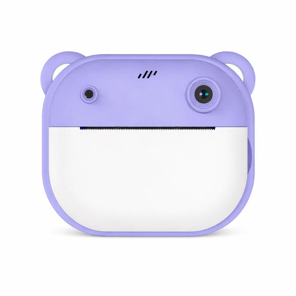 Фотоаппарат мгновенной печати цифровой детский с экраном 12в1 Фиолетовый (1765892484743)