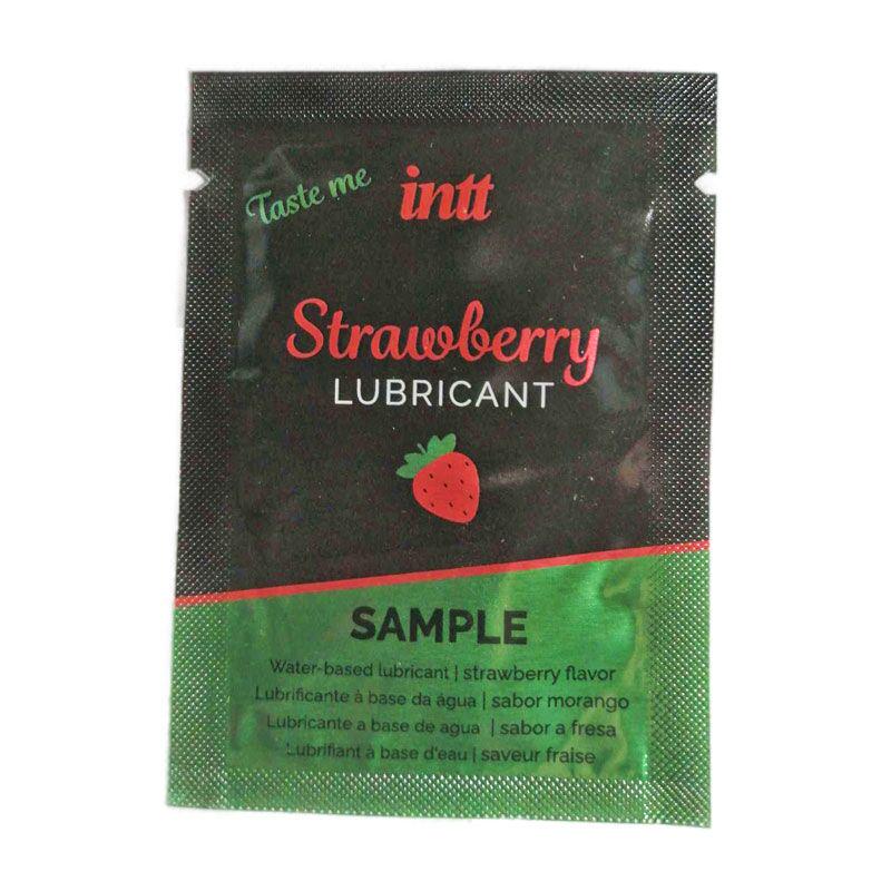 Пробник лубриканта на водной основе Intt Strawberry 2 мл (SO9434)