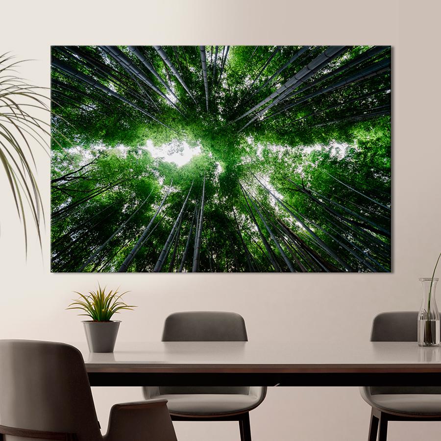 Картина природа Бамбуковый лес 120x80 см (A1077-1)