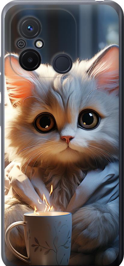 Чехол на Xiaomi Redmi 12C White cat (5646u-2962-42517)