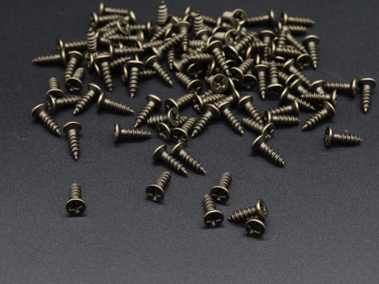 Саморез для крепежа универсальный 3х10 мм уп. 100 г Старая латунь (338956424)