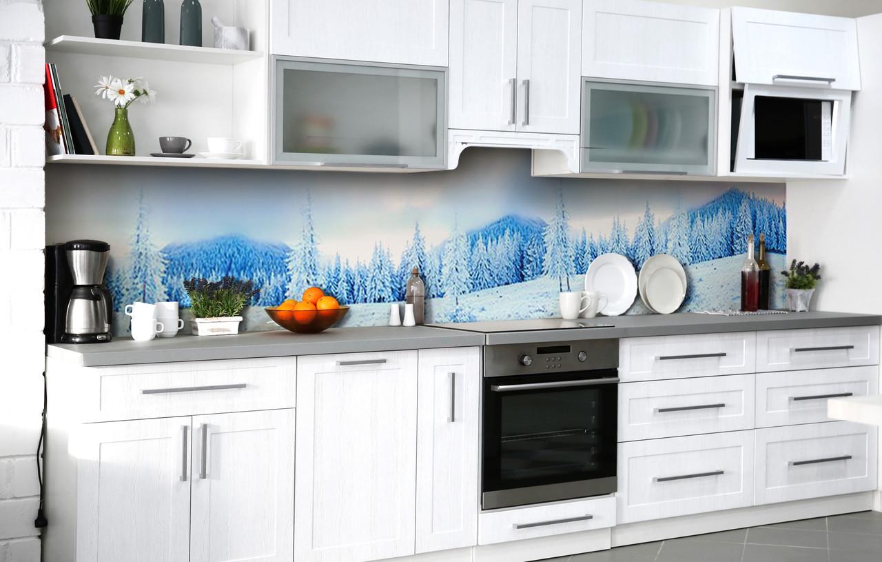 Кухонный фартук Ледяное царство виниловый самоклеющийся 60х300 см