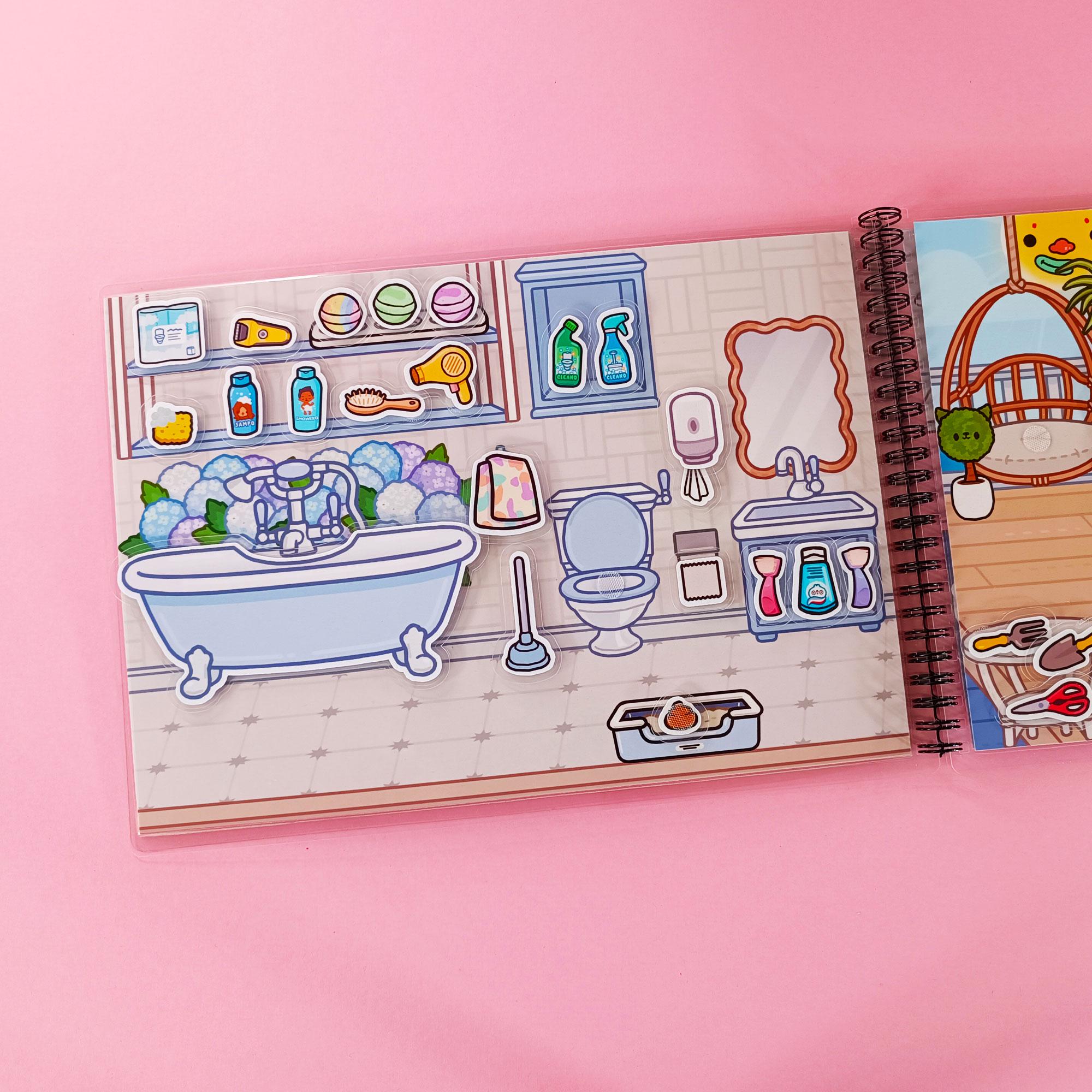 Развивающий альбом Toca Boca World «Прибережна вілла» ламинированный на липучках - фото 6