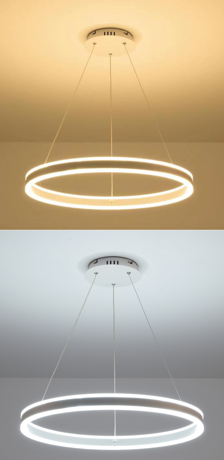 Люстра ESLLSE STELLA R с пультом 96W 600x1200 мм Белый (10039) - фото 8