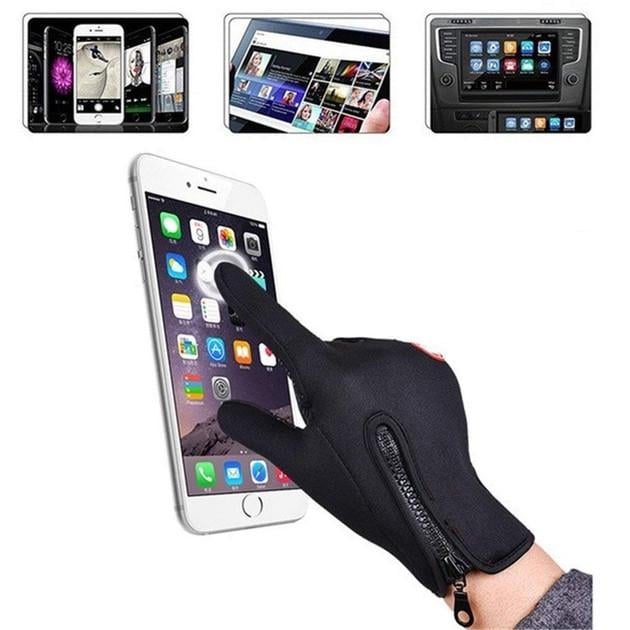 Перчатки зимние ветрозащитные Winds stopper сенсорные Черный (2746755850) - фото 4 Перчатки зимние ветрозащитные Winds stopper сенсорные Черный (2746755850) - фото 4