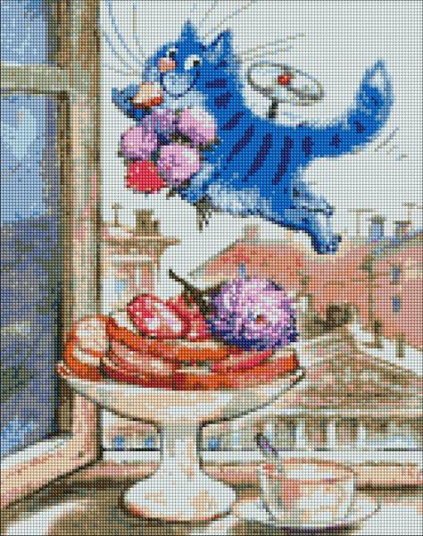 Алмазная мозаика Кот Андрон