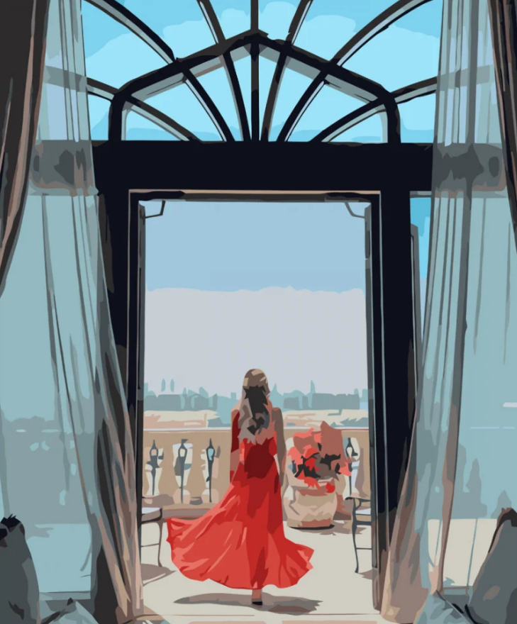 Картина по номерам Strateg На террасе перед городом 40x50 см (VA-3738)