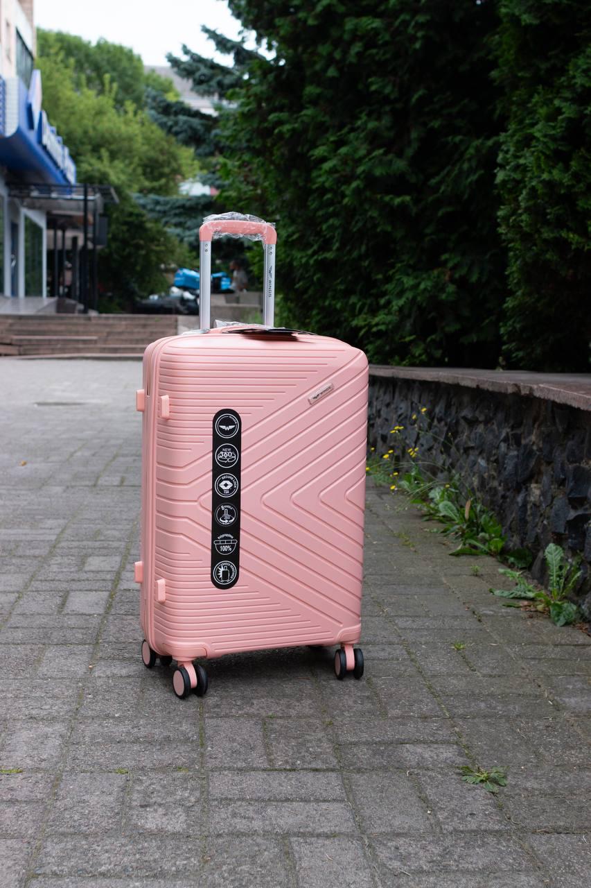 Валіза пластикова Wings 181-05 поліпропілен 100% середній Пресіковий (11838358) - фото 3