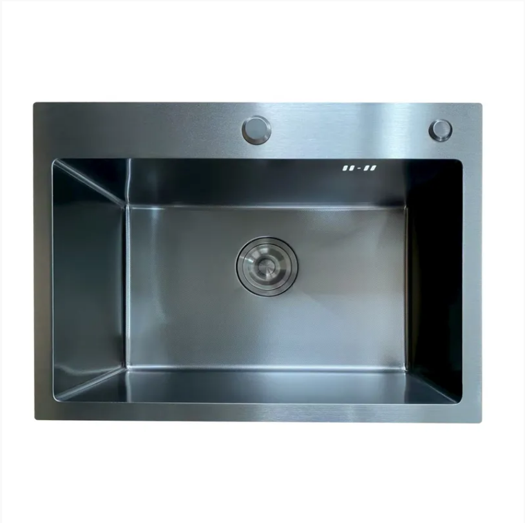 Мойка кухонная Mixxus MH5843 Micro Decor Black 3,0/0,8 мм интегрированная из нержавеющей стали Черный матовый (MI8219)