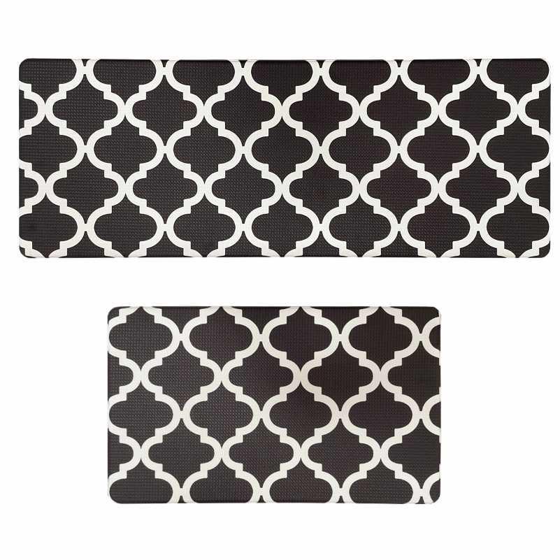 Набор ковриков кухонных Lovely Svi 44x119x1 см 2 шт. Черный