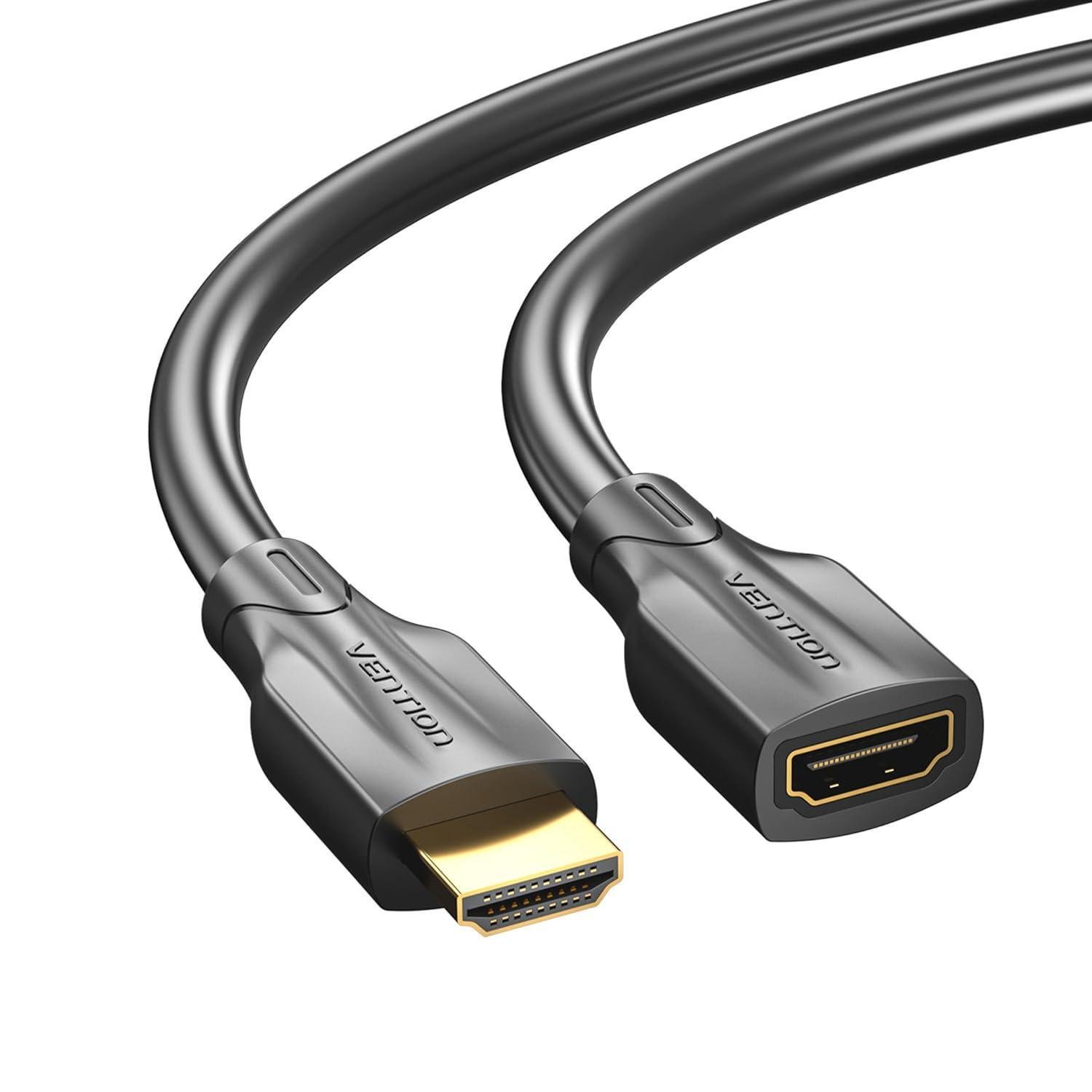 Кабель-удлинитель HDMI Vention 2.1 8K 1 м Черный (AHBBF)