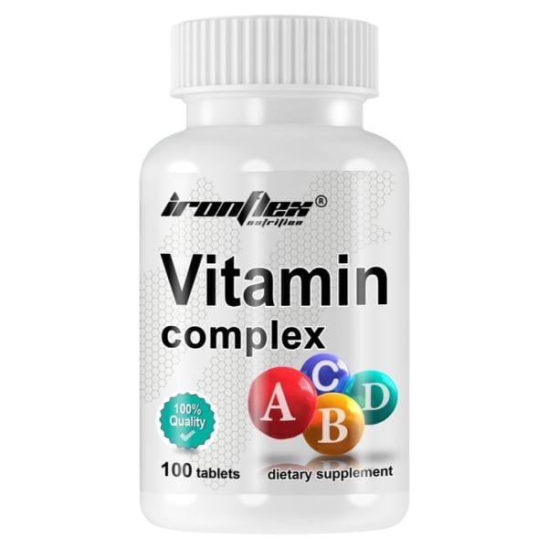 Витаминно-минеральный комплекс для спорта IronFlex Vitamin Complex 100 табл. (000023450) Витаминно-минеральный комплекс для спорта IronFlex Vitamin Complex 100 табл. (000023450)