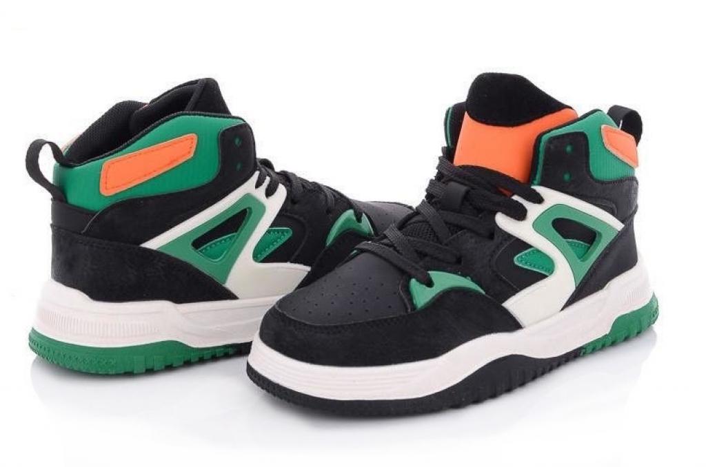 Осенние ботинки для мальчиков 200 р. 35 Черно-зеленый