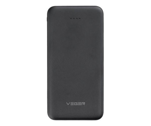Аккумулятор внешний VEGER W1065 10000 mAh Black