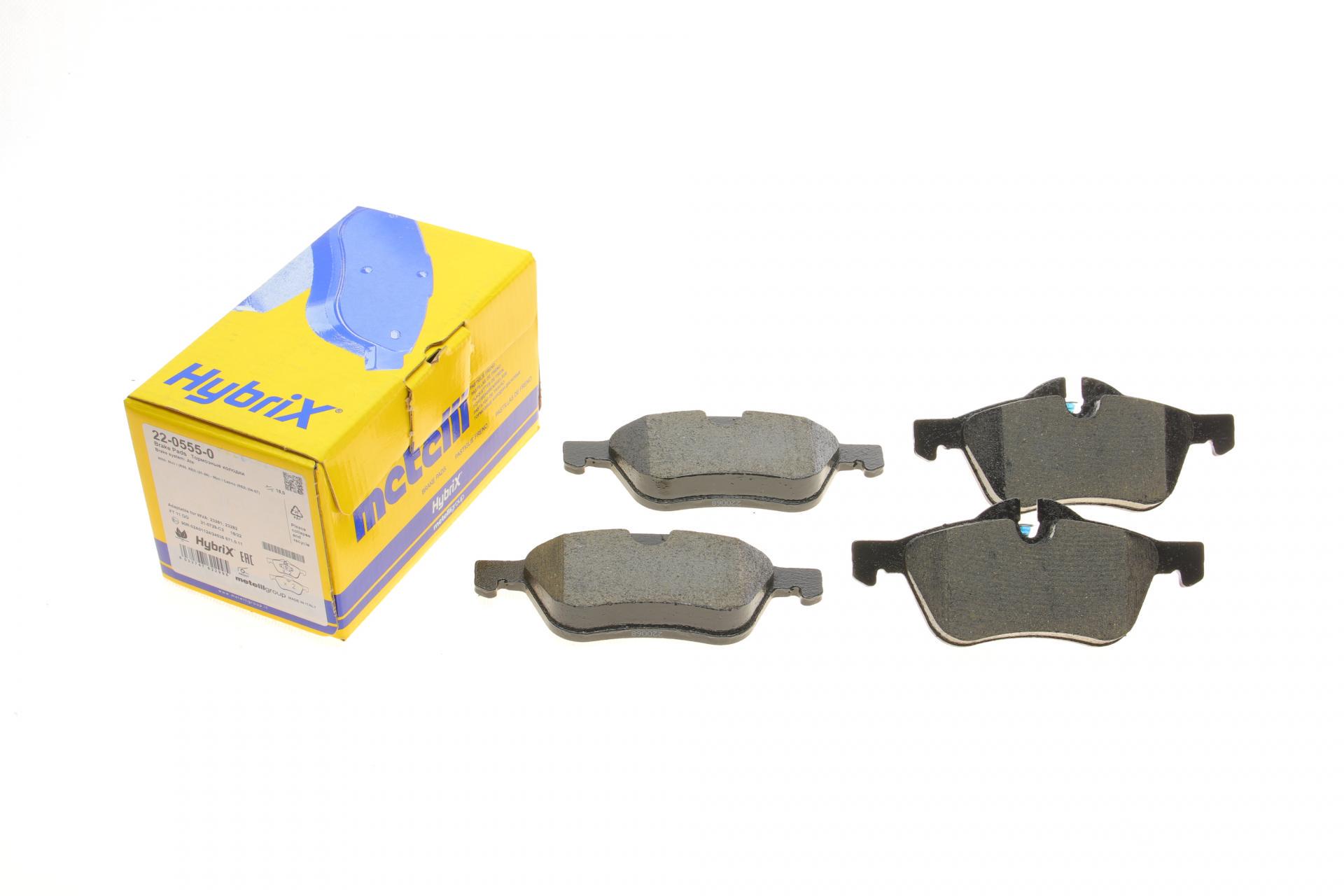 Колодки тормозные передние METELLI для Mini Cooper/One 01-06 (22-0555-0)