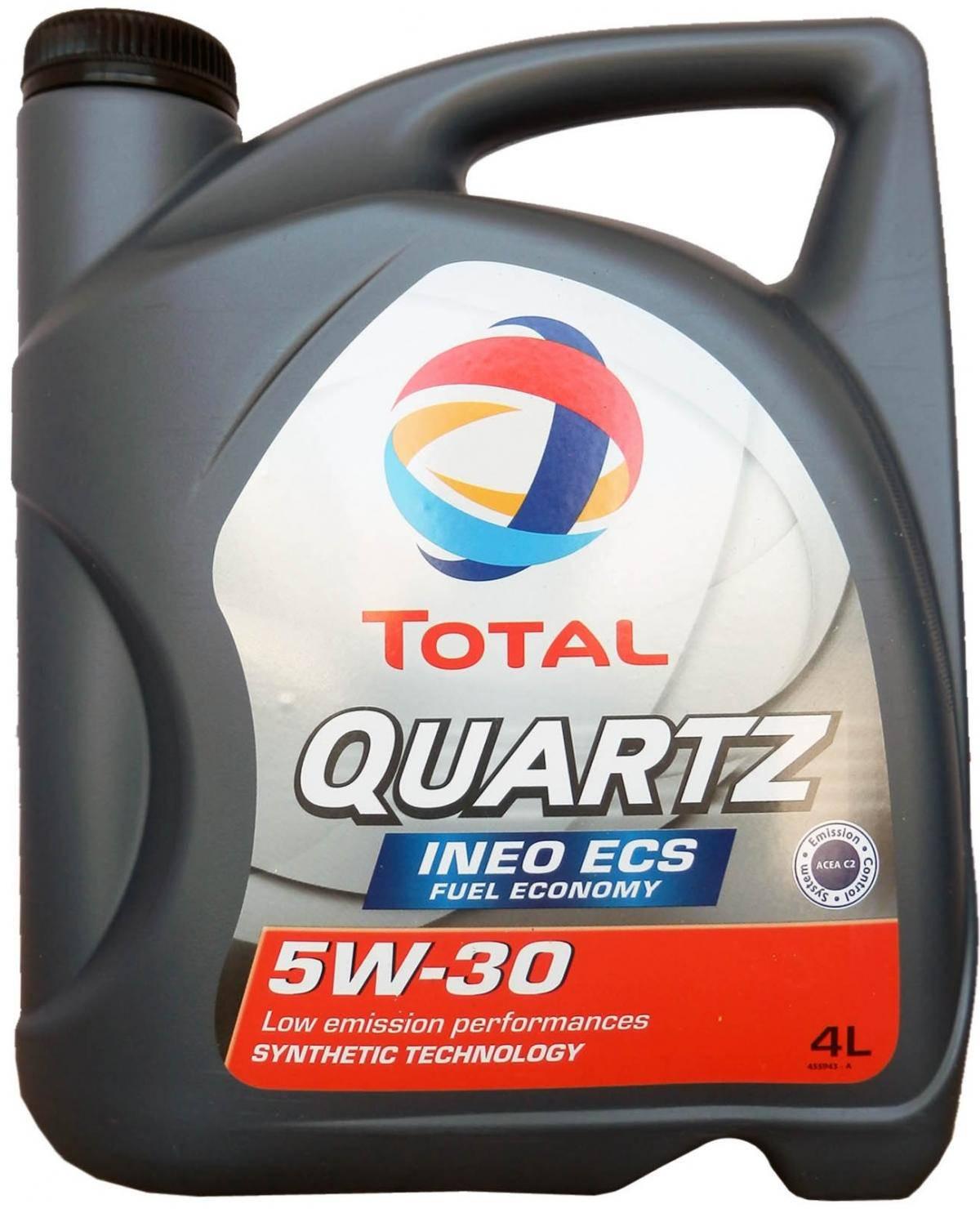 Моторное масло автомобильное Total Quartz INEO ECS 5W-30 4 л (22219)