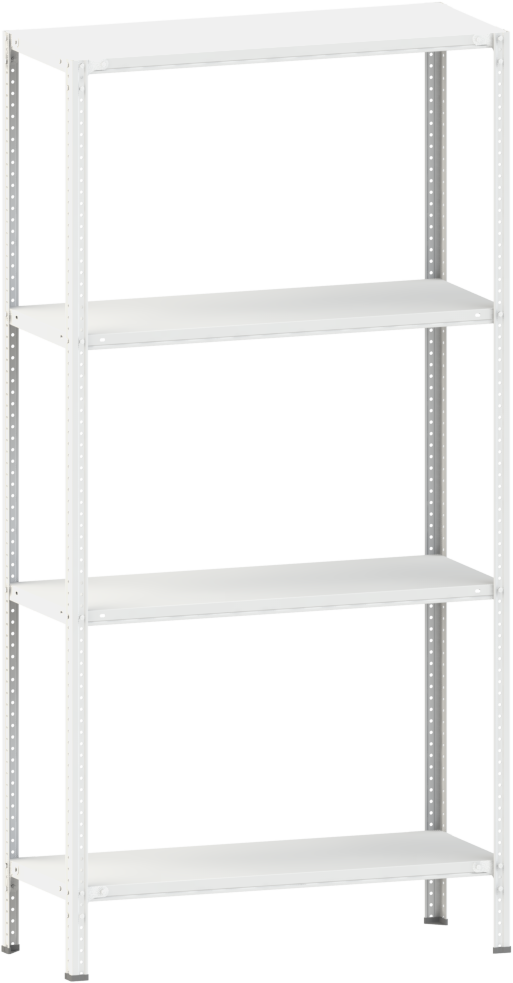 Стеллаж металлический 4х120 кг/п 2000х1000х400 мм на болтовом соединении