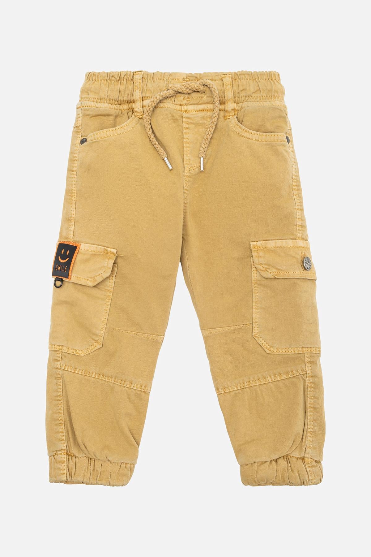 Джогеры для мальчика карго ЦБ-00230434 86 см Горчичный (SKT000934619)