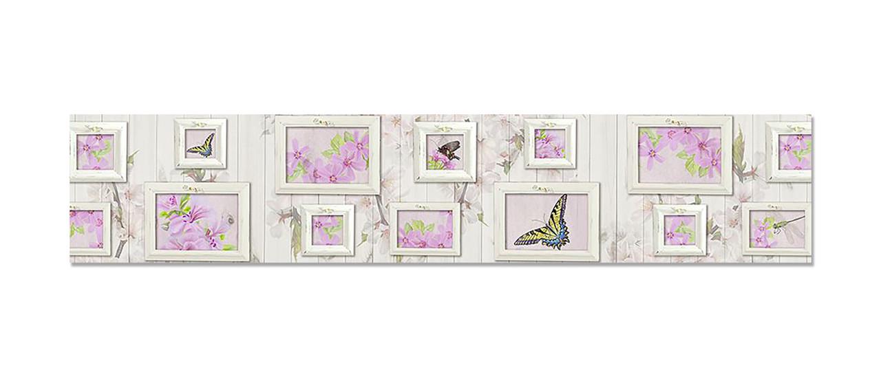 Наліпка вінілова на кухню Zatarga Картини з метеликами 600х3000 мм (1274515967)