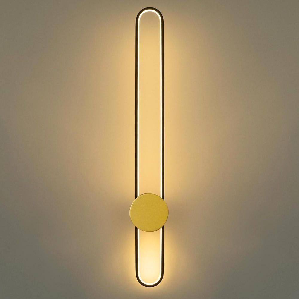 Светильник настенный светодиодный Light House SY-19088/900A BK+PLG 900х90х60 мм 38W Золотой/Черный Светильник настенный светодиодный Light House SY-19088/900A BK+PLG 900х90х60 мм 38W Золотой/Черный