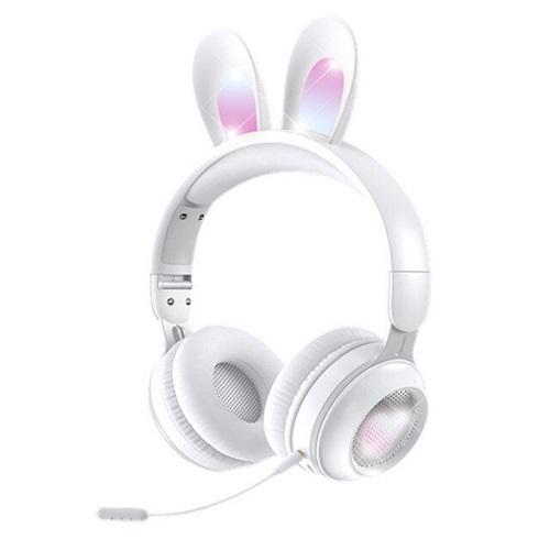 Наушники беспроводные Rabbit Ear KE-01 с LED подсветкой (01811-2)