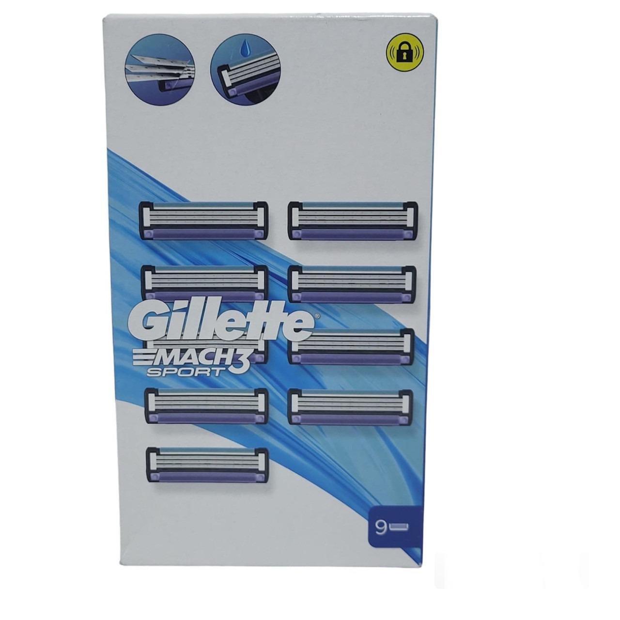 Картриджи для бритья мужские Gillette Mach 3 SPORT start 9 шт.