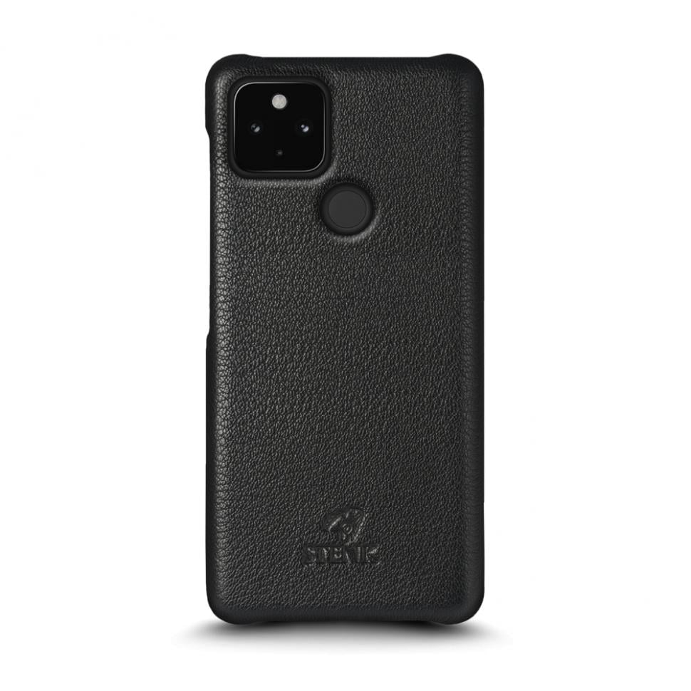Кожаная накладка Stenk Cover для Google Pixel 4a 5G Черный (69243)