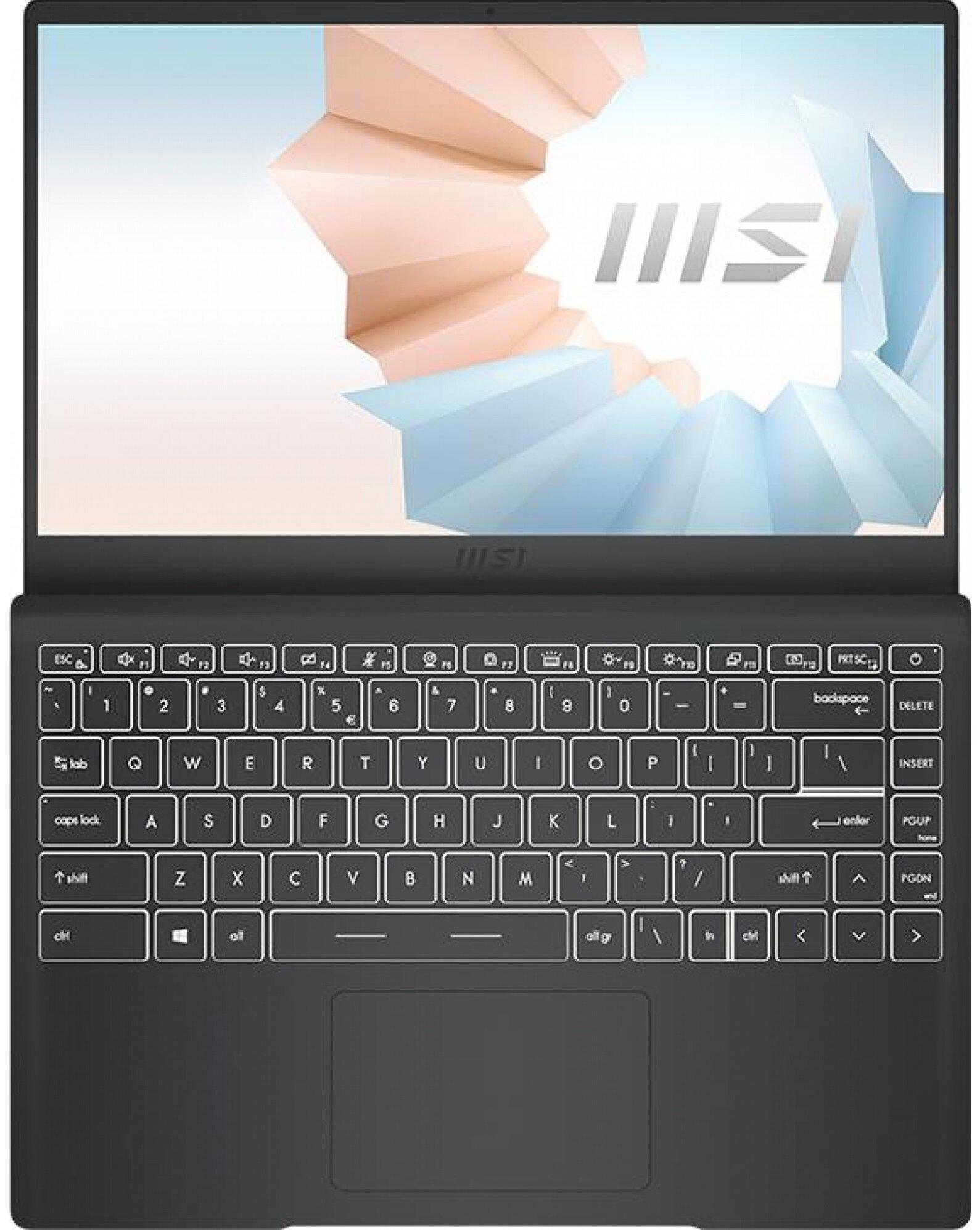 Ноутбук MSI Modern B11MOU-1023PL 14" IPS i7-1195G7 8 Gb RAM 512 Gb SSD Windows 11 Home (B11MOU-1023PL) - фото 3