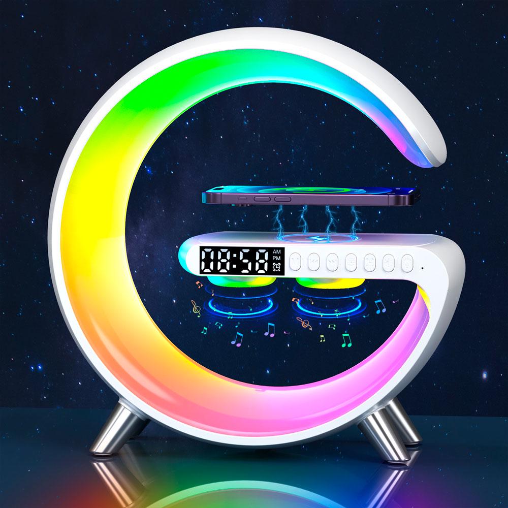 Лампа-ночник EVIO Quality настольная смарт с беспроводной зарядкой и Bluetooth колонкой Белый - фото 2 Лампа-ночник EVIO Quality настольная смарт с беспроводной зарядкой и Bluetooth колонкой Белый - фото 2