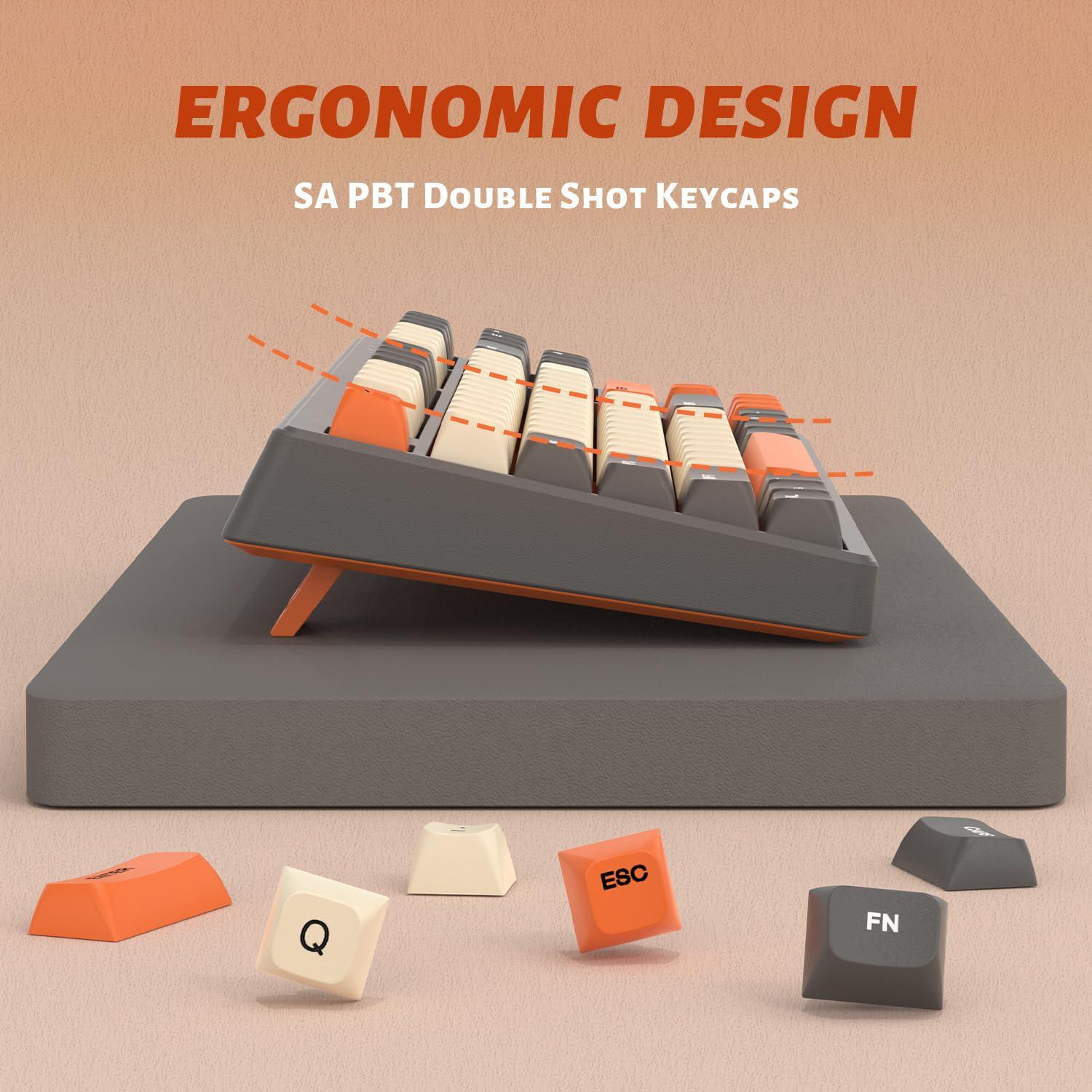 Беспроводная клавиатура Free Wolf M87 TKL с RGB подсветкой Glimmer - фото 7