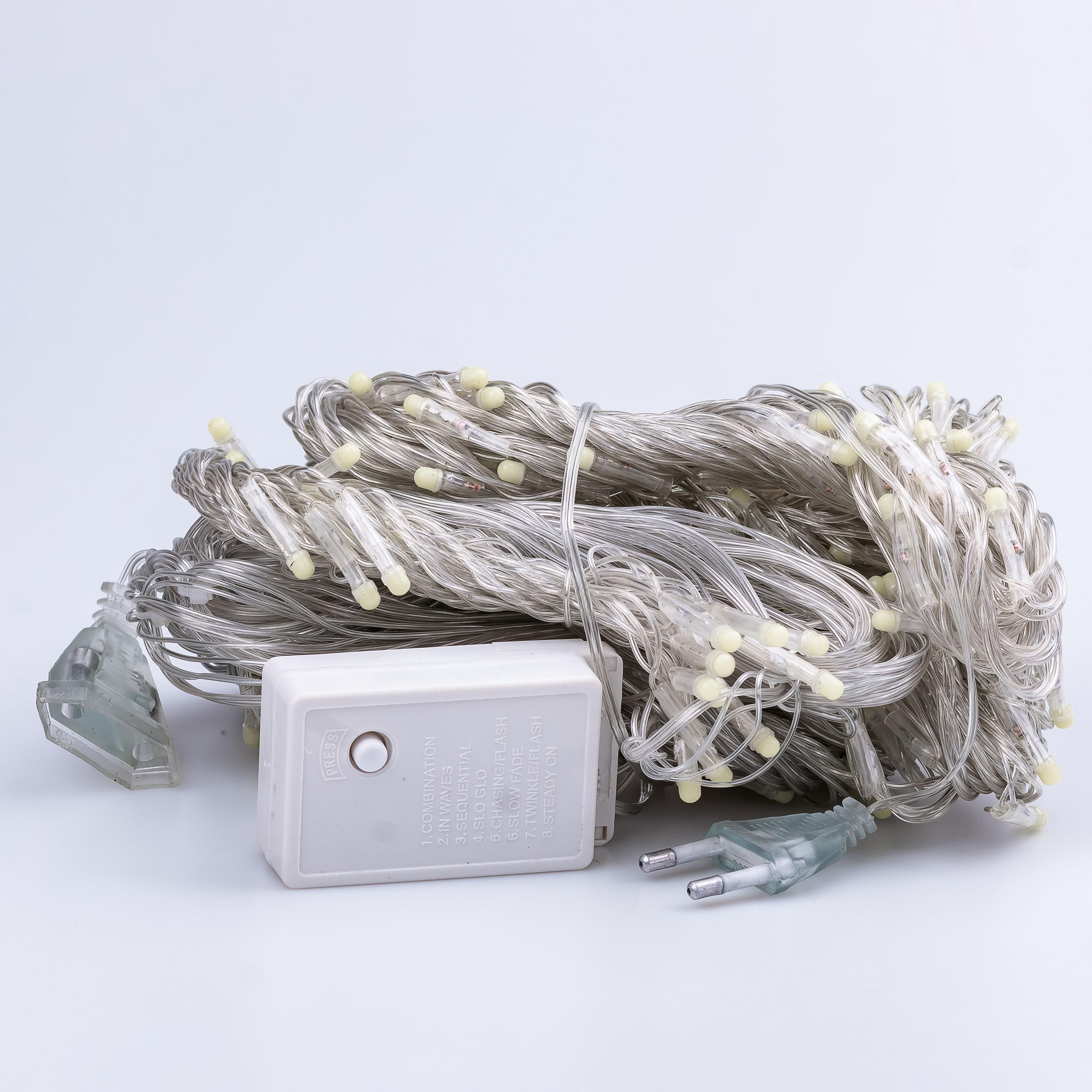 Гирлянда-штора Роса 320 LED 3х2 м Мультиколор (ZWM2320LEDML) - фото 2 Гирлянда-штора Роса 320 LED 3х2 м Мультиколор (ZWM2320LEDML) - фото 2