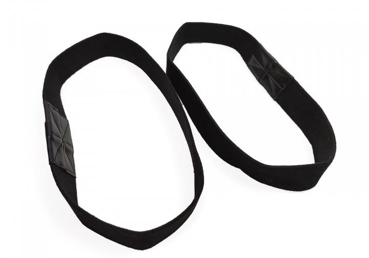 Лямки атлетические EasyFit для турника и перекладины Черный (EF-0036) - фото 4