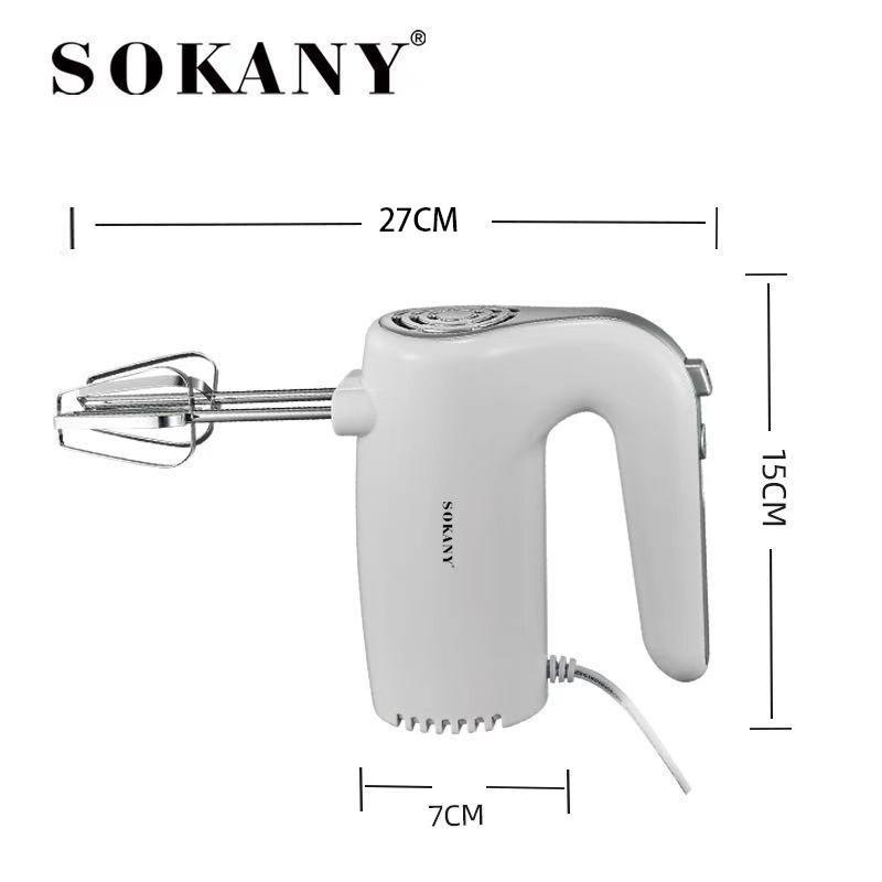 Міксер ручний Sokany SK-6640 400 Вт легкий 5 режимів швидкості 2 насадки (SK6640W) - фото 3