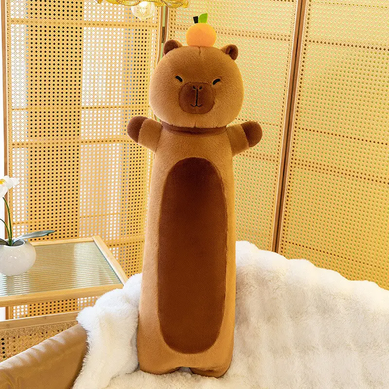 Мягкая игрушка Капибара Батон с мандаринкой 70 см (2564875528)