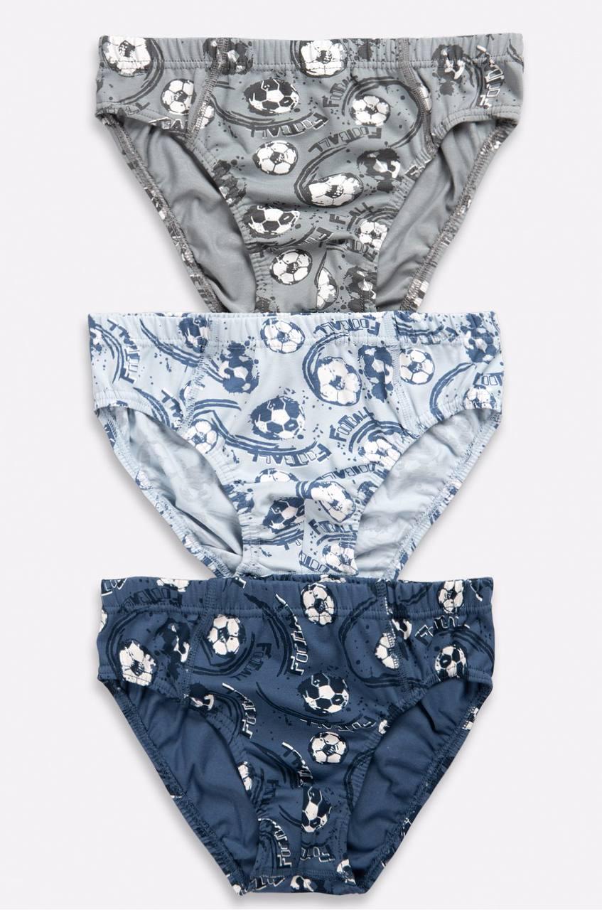 Плавки для мальчика BAYKAR Football 3 шт. р. 1 98-104 см 1-2 года (3697)