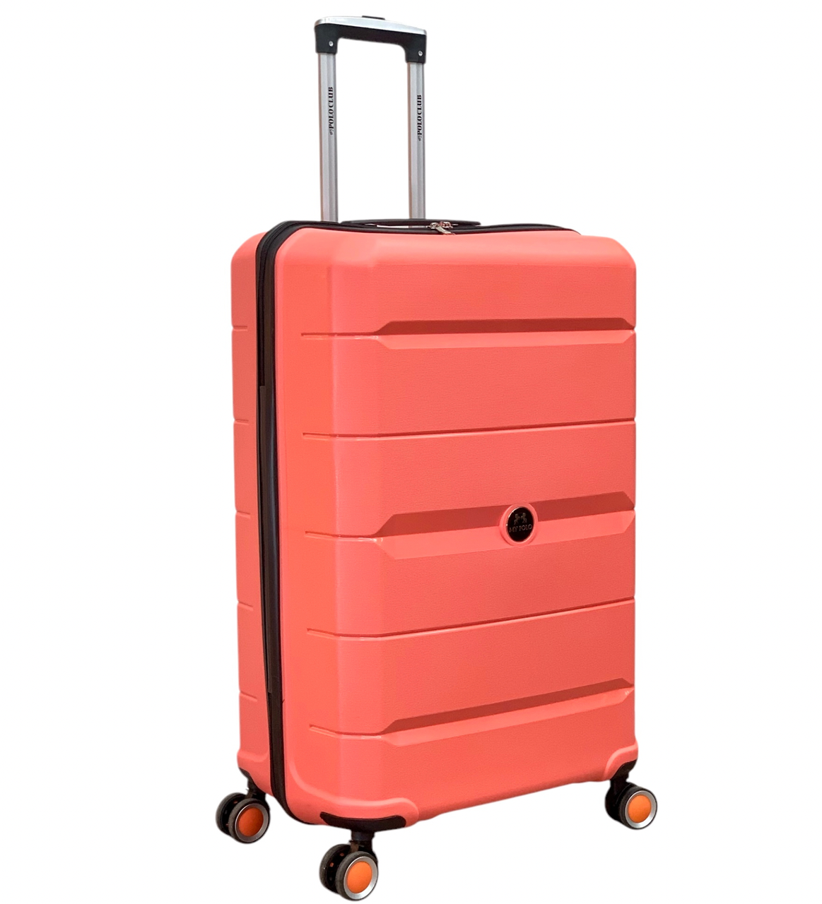 Валіза my Polo PP014-L поліпропілен на 4-х подвійних колесах велика L 100 л - фото 1