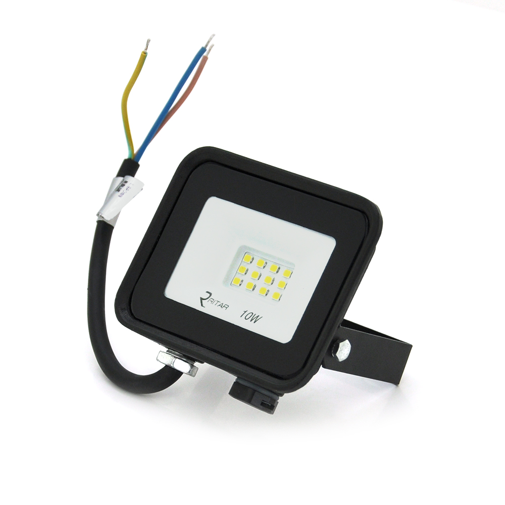 Прожектор LED Ritar RT-FLOOD10A 10 Вт 1000 Лм 6500 IP65 120° поворотный 80х90х25 мм (YUT_V32)