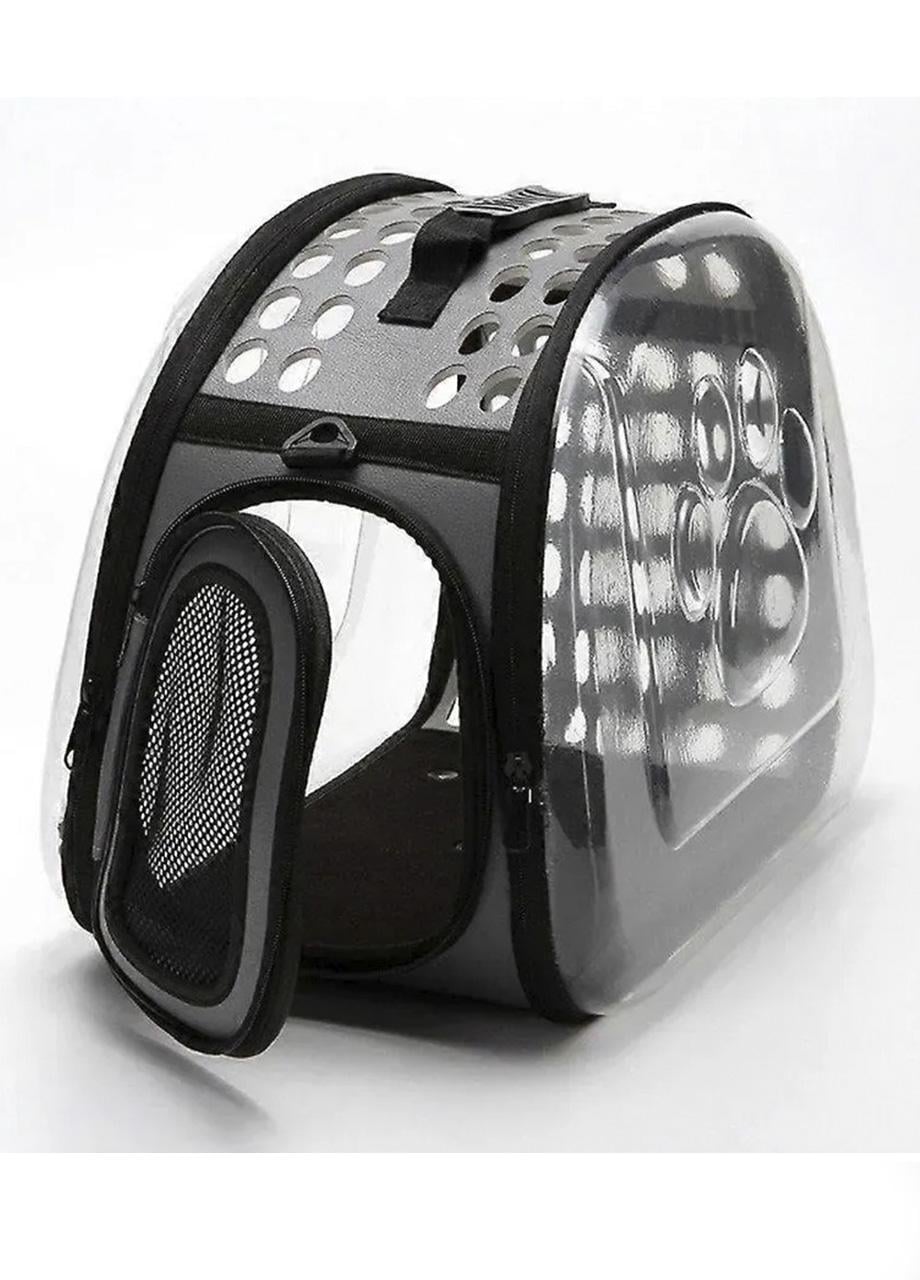 Сумка-переноска для животных Over Zoo прозрачная до 6 кг Черный (665412)