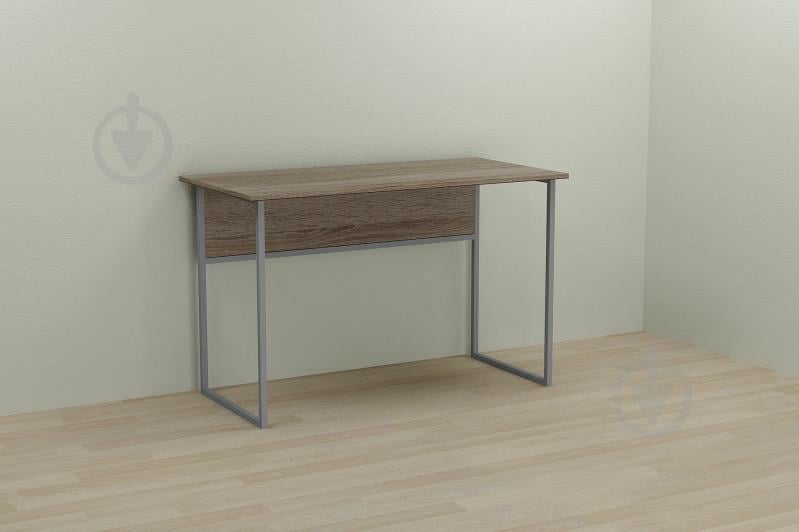 Компьютерный стол Ferrum-decor Коди 75x140x70 серый ДСП Дуб Сонома Труфель 16мм