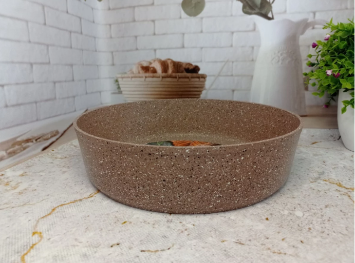 Форма для запікання OMS з литого алюмінію та гранітним покриттям 28 см Коричневий (30600279) - фото 3