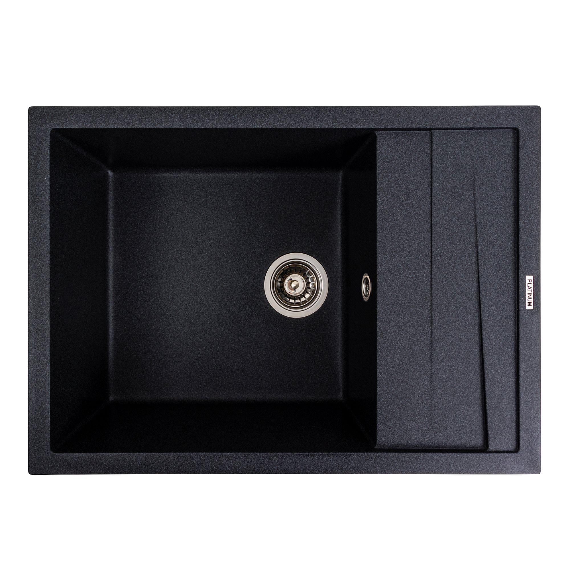 Мийка кухонна гранітна 7050 Cascada Platinum матова Карбон - фото 1 Мийка кухонна гранітна 7050 Cascada Platinum матова Карбон - фото 1