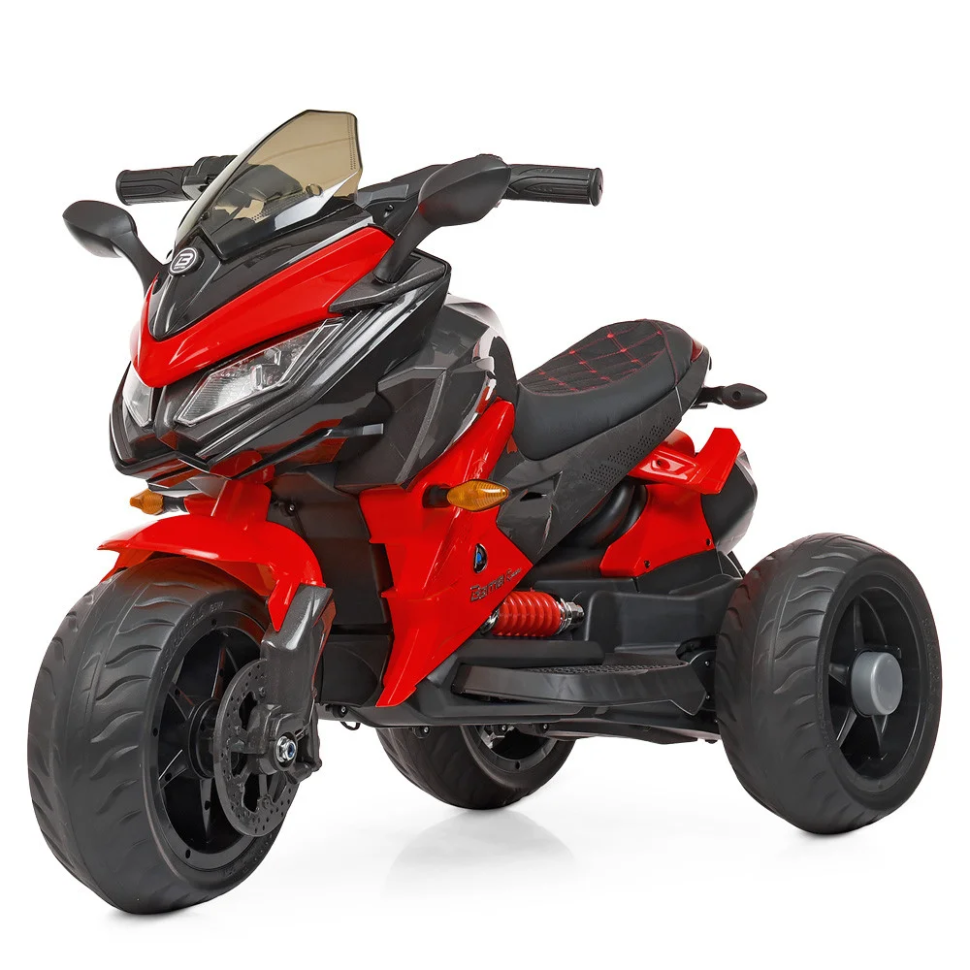 Детский электромотоцикл Bambi Racer от 3 лет 12V до 25 кг Красный (DE-169-E-1077)